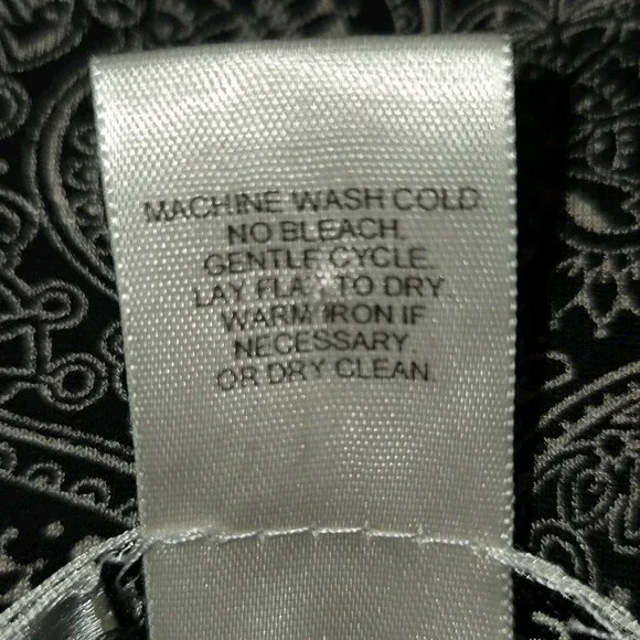 Harold's Black White Flowy Skirt Women's XS Bohemian Knee-Length Comfort Stretch - Picture 3 of 7